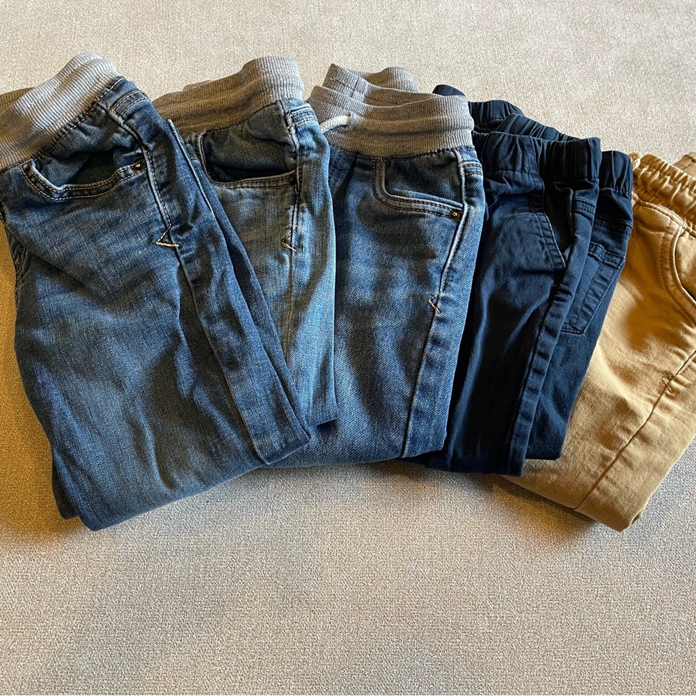 Stylish Denim and Chino Pants Set